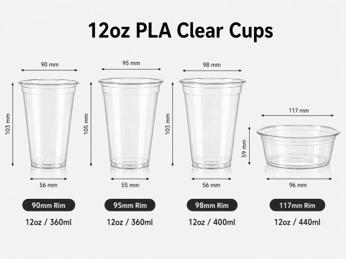 12oz PLA Compostable Cups