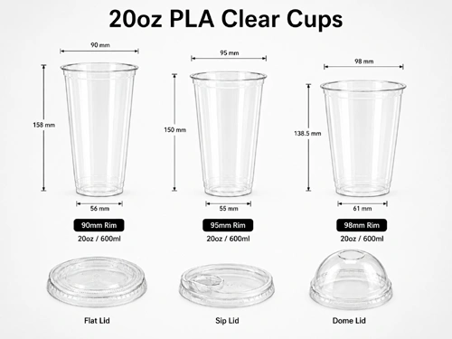 20oz PLA Compostable Cups