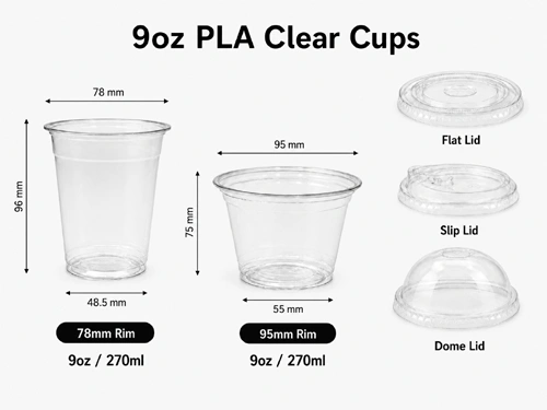 9oz PLA Compostable Cups