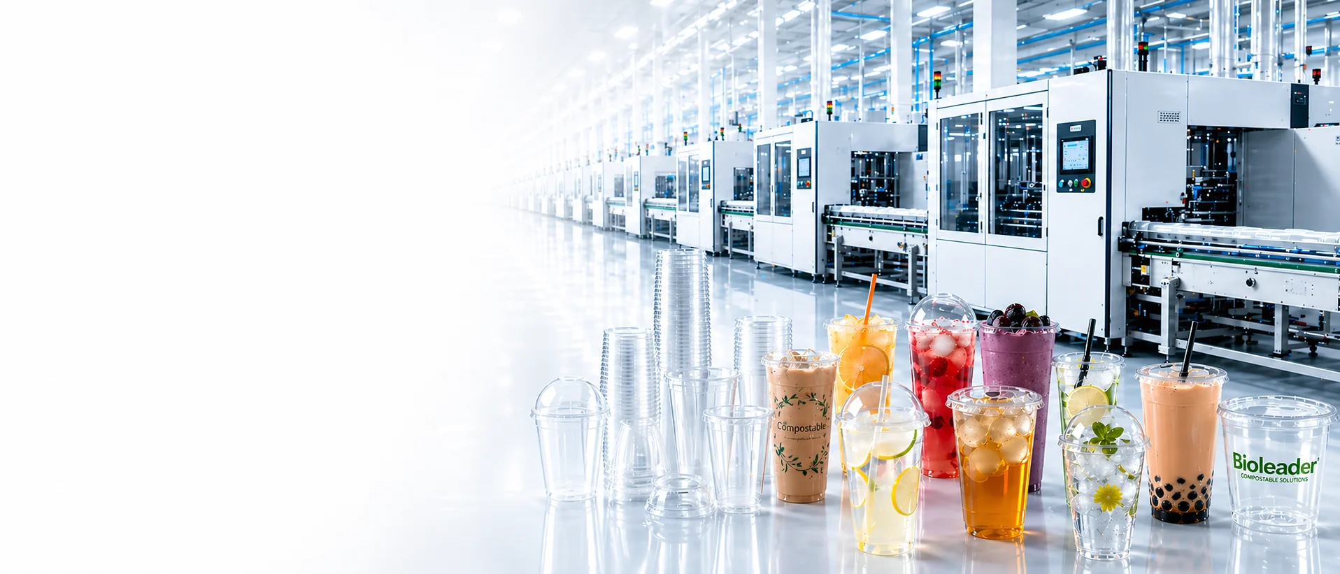 Bioleader Cups PLA and PET cups manufacturer in China